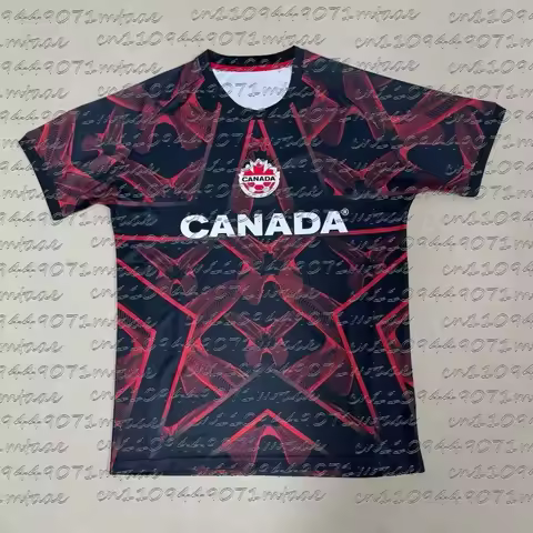 Canada Football Jersey Sports Casual T-Shirt Breathable Quick Dry Elastic Daily Training Top for Fam
