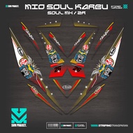 STRIPING MIO SOUL OLD MFX5/SOUL Z CARBON/STICKER SOUL OLD MX/STICKER SOUL CARBON STICKER SOUL 115