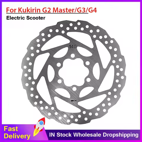 1/2/4/6PC 140mm Brake Disc with Screws for G2 Master G3 G4 Electric Scooter Compatible for Kugoo Kuk