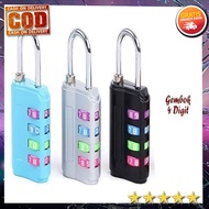 4 Digit Colorful 4 Digit Padlock Luggage Suitcase Safetyer Home Supplies