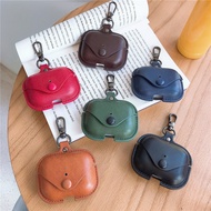 Minimalism Business Leather AirPods Pro3 Case Airpods Case For Airpods 4/4anc 1/2/3/Pro2 Fall-Proof 