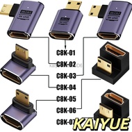 KYFR HDMI female adapter Mini/Miro adapter  C8K-01Straight Head/- C8K-07 To Mini Micro With Light Su