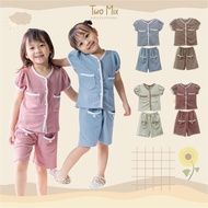 Two Mix - Cute Girls' Pants Set 6-8 Years 4239