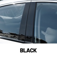 Glossy Black Carbon Fiber Window Door Deal B C Pillar Post Cover Sticker For Skoda Octavia A7 5E MK3