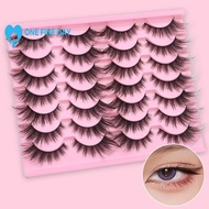 New Natural Full False Eyelashes Thick Curling Eyelashes Cat 3d Fluffy Eye Makeup Diy A4q1