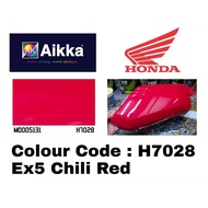 Honda EX5 Chili Red H7028 2K Cat Aikka 2K Cat Motor Aikka DIY Aerosol Cat Spray Motor Merah Motor Cover| Cat Tin Bancuh