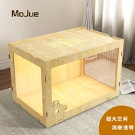 80cm Acrylic Hamster Scenery Little Bear Cage Golden Silk Bear Foldable Panoramic View Villa Rutin Chicken Breeding Box Hedgehog Nest