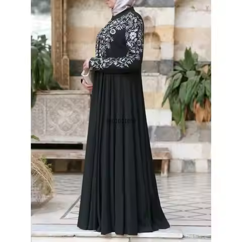 Customized bangladesh abayas kimono for women burka arabic print dress festa dubai abaya turkish kaf