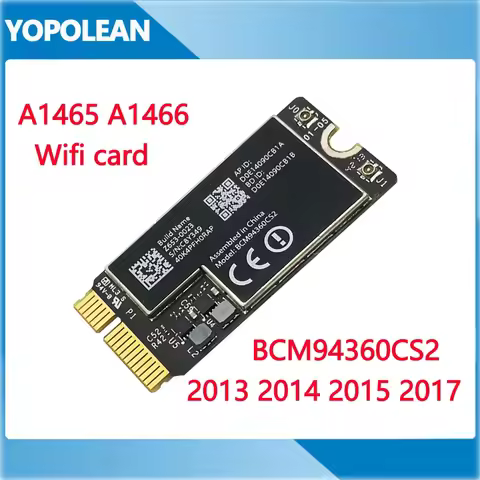 Original BCM94360CS2 Bluetooth 4.0 Wireless Wifi Airport Card For Macbook Air 11" A1465 13" A1466 20