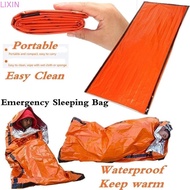 LIXIN Emergency Sleeping Bag Lifesaving Outdoor Activities Thermal Blanket Outdoor Bivvy Waterproof 