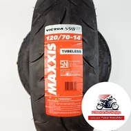 Maxxis Victra 120/70 ring 14 Ban MAXXIS VICTRA TUBELESS Bonus Pentil untuk PCX 150 AEROX DLL