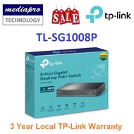 TP-LINK TL-SG1008P 8-Port Gigabit Desktop PoE+ Switch with 4 PoE+ Ports SG1008P - 3 Year Local TP-Link Warranty