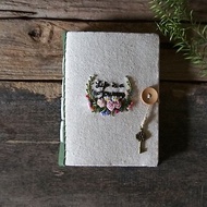 Life is a journey. fabric notebook handmade notebook diary handmade 筆記本