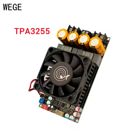 WEGE ZK-3002 TPA3255 Pure Rear Level Digital Amplifier Board Stereo 300W x2 Bridged Mono 600W AMP Wu