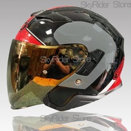 【ReadyStock】Open Face Helmet shoei J-CRUISE 3/4 Helmet ADAGIO TC-1 Double visor Matte Black Off Road