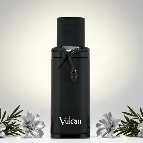French Avenue Vulcan Men Extrait Perfume Unique 3D Snake Decoration Matte Black Luxury Bottle Long L