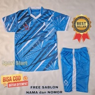 MT- Free Sablon Nama dan Nomor New Motif Jersey Futsal Anak Anak Baju