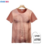 Ugly Fur Chest Shirt, Unique and Cute Adult Shirt, Men's Fashion