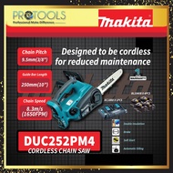 MAKITA CORDLESS CHAIN SAW DUC252Z / DUC252PM4 | 18VX2 | 250MM (10") [MAKITA CHAINSAW]