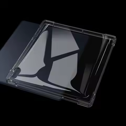 New TPU Tablet Case Transparent Shockproof Protective Cover Ultra-thin with Pen Slot Back Cover for 