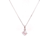 Hala Gold Pendant Solitaire White Gold -18k