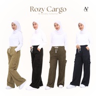 Amiably ROZY CARGO Pants Coduroy Material Ironless Elastic waist 4 Pocket Straight Cut