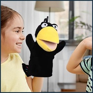Kids Puppets Crow Puppet Plush Kids Hand Puppet Set with Working Mouth Toddler Animal Crow Plush Toy for Show chunnimsg chunnimsg