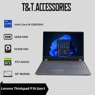 Lenovo thinkpad p16 gen1 16GB 512GB RTX A2000 16" WUXGA Laptop