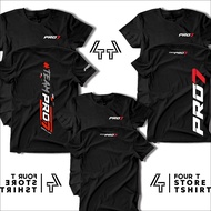 Team T-shirt unisexPRO7 | PRO7 distro t-shirt Black FOTR4 T-shirt Men's t-shirt Wanita