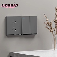 GOSSIP Wall Light Switch Panel, 1Way Button Grey Wall Switches, High Quality Home Accessories Durabl