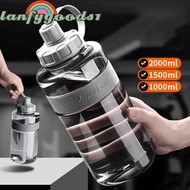 LANFYGOODS1 Drinking Bottle, 2L/1.5L/1L/0.6L Plastic Sports Water Bottle, Outdoor with Straw Large C