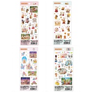 【4 types★limited to Japan★Goods★Sylvanian Families】〈Stationery Seal Stickers Clear stickers〉①Sticker(Sylvania Village's friends)  ②Sticker(Animation)  ③Sticker(Amusement park)  ④Sticker (baby) シルバニアファミリー ステッカー シール