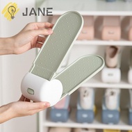 JANE Double Stand Shelf, Space Savers Adjustable Shoe Rack,  Double Layer Plastic Durable Footwear Support Slot Home