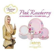 VANTAGE SITI DINNER SET 20PCS PINK ROSEBERRY