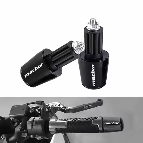 Motorcycle Handlebar Grips Handle Bar Cap End Plugs For MACBOR EIGHT MILE LORD MARTIN MONTANA XR1 XR