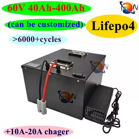 JN 20S 60V 40Ah 80Ah 100Ah 150Ah 200Ah 240Ah 300Ah 400Ah Lifepo4 Battery for 3KW 6KW EV RV Motorcycl