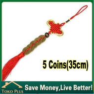 Koin Kuno Cina Coin China Simpul Pembawa Rejeki Keberuntungan Fengshui Amulet Gantungan Spion Mobil