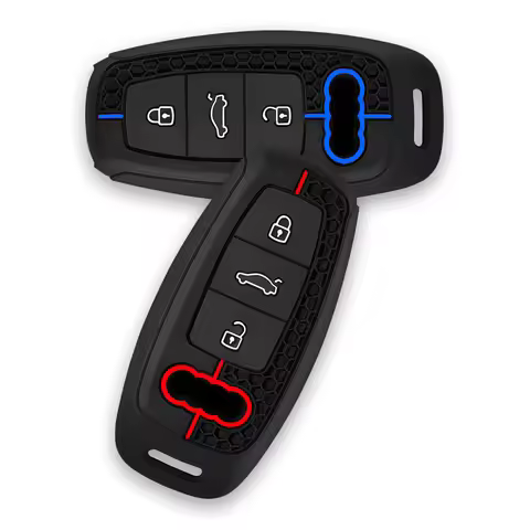 For Audi A3 8Y A4 A6 A7 A8 E-tron Q5 Q8 C8 D5 Silicone Car Smart Key Case Cover Auto Styling Protect