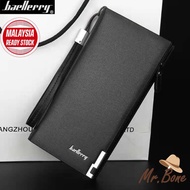beg tangan Baellerry SW2 SW4 Men Women Original Korea Fashion Long Purse Long Wallet Zip Button Domp