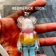 Creative100% Transparent  Bearbrick Protective Case with Chain Keychain Pendant (not included bearbrick)