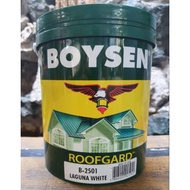 ♞,♘Roofgard B-2501 Laguna White 4L Boysen Acrylic Gloss Roof Paint Waterbased Paint 4 Liter Roofgua