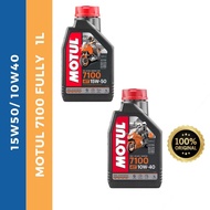 ✿MOTUL 7100 10W40  15W50 FULLY SYNTHETIC 4T ENGINE LUBRICANT ESTER MINYAK HITAM ENGINE OIL MOTOR 1LITER 15W 50 10W 40★