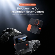 Magnetic Thumb Action Camera 2.7K HD 120° Wide Angle Mini Vlog Camera Portable Pocket Cam With Dual 
