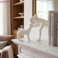 BARR1YP Girl And Dog Statues, 3D Printed Sculpture Cute Dog Figurine, Collection Funny Pet Lovers Ca