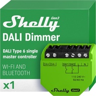 Shelly DALI Dimmer Gen3, WLAN LED Control Unit, DALI Light Network, Integrated Bus Power Supply, KNX