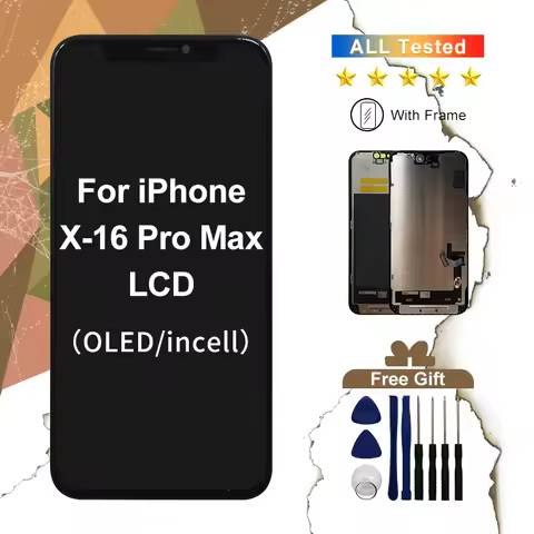 OLED 16 For iPhone X XR XS MAX 11 12 Pro Display 15 Pro Max Screen Touch For iP 13 Pro 14 Plus 13 MI