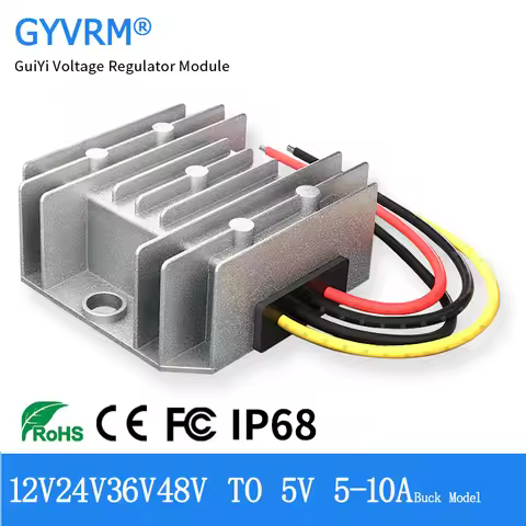 DC-DC Converter 12/5V 50W 12V to 5V Converter 36V 48V to 5V DC Converter 12V24V36V48V to 5A 6A 8A 10