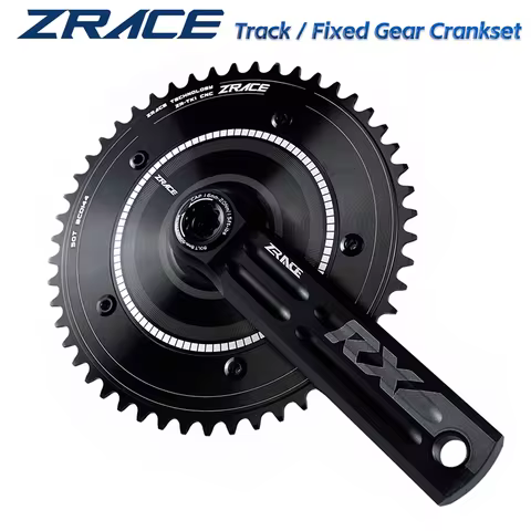 ZRACE RX Track Bikes / Fixed Gear Chainset Crankset, BCD144, 46T 47T 49T 50T, 165mm / 170mm / 172.5m