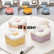 Ins Cream Color Flower Make up Mirror for Home Office Living Room
