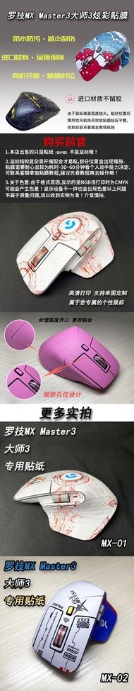 Suitable for Logitech MX Master3 mouse sticker Master 3 anti-slip matte protective film simple authe